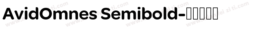 AvidOmnes Semibold字体转换